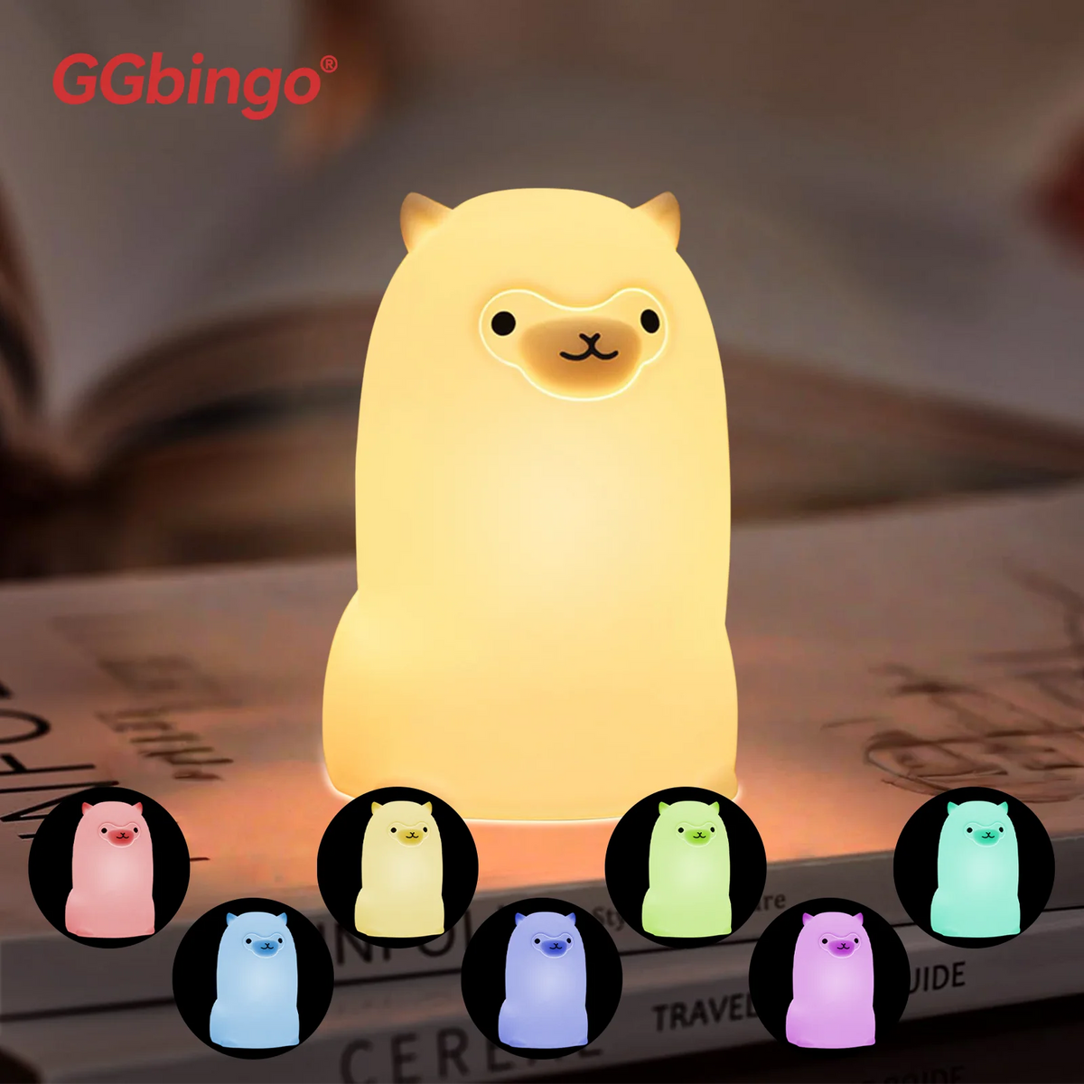 Veilleuse Poire GGbingo : Lumière Douce & Anti-Stress