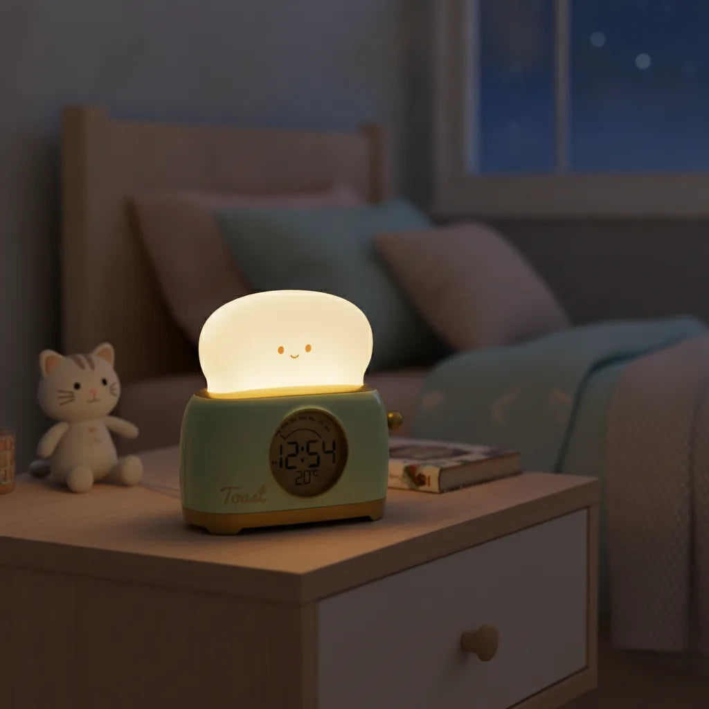Réveil Veilleuse LED Enfant Ludique