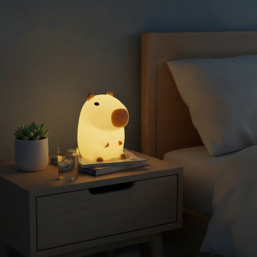 Veilleuse Capybara Kawaii en Silicone