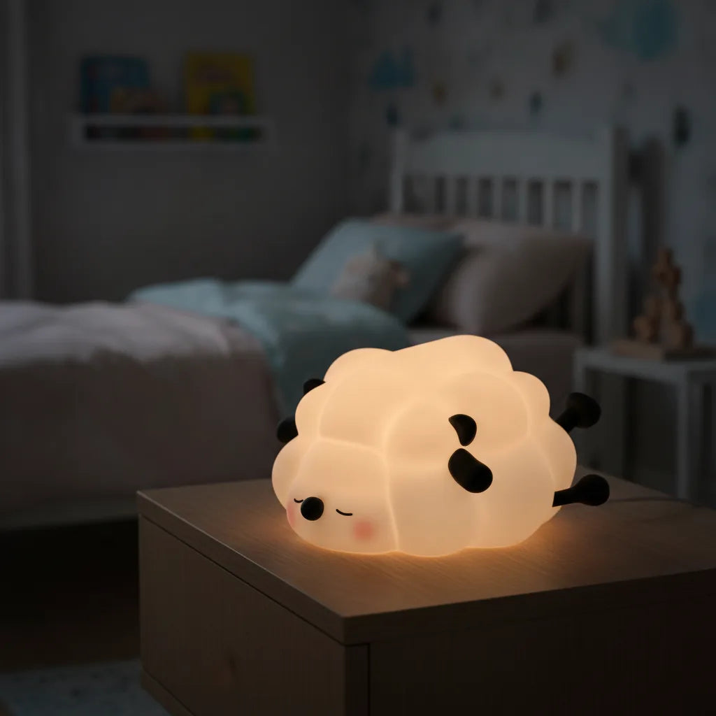 Veilleuse Mouton Silicone Douce & Apaisante