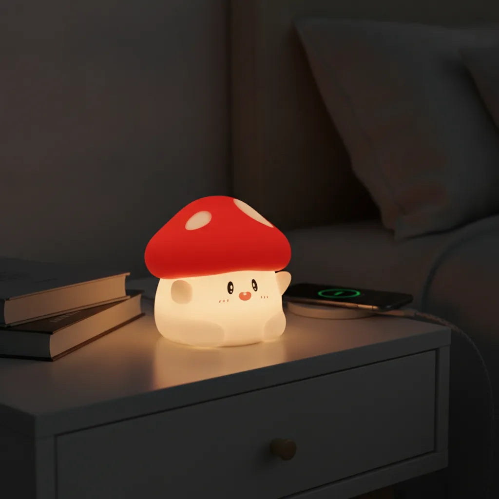 Veilleuse Champignon Tactile LED Rechargeable