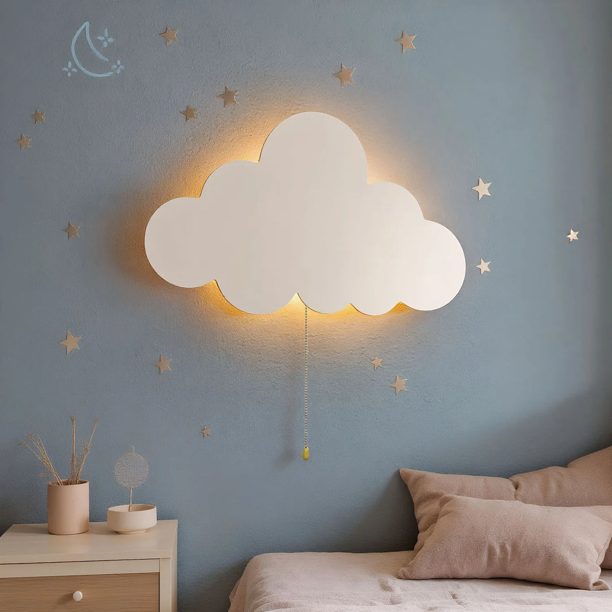 Veilleuse Nuage Cloud Light Bébé Bois Lumière Douce