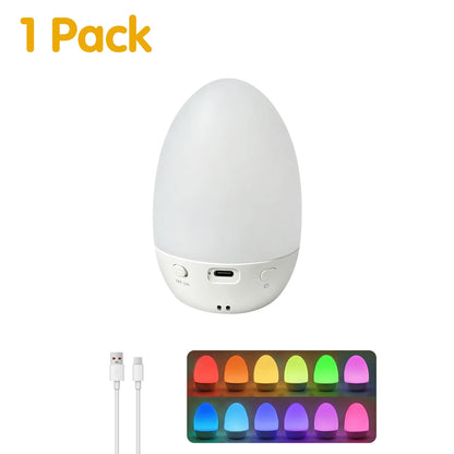 Veilleuse Bébé Œuf Design Tactile Rechargeable