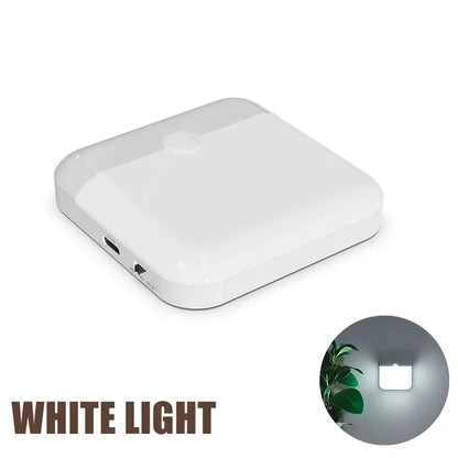 Veilleuse LED Carrée à Détection de Mouvement USB-C