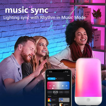 Lampe Chevet Tactile RGB Bluetooth Dimmable