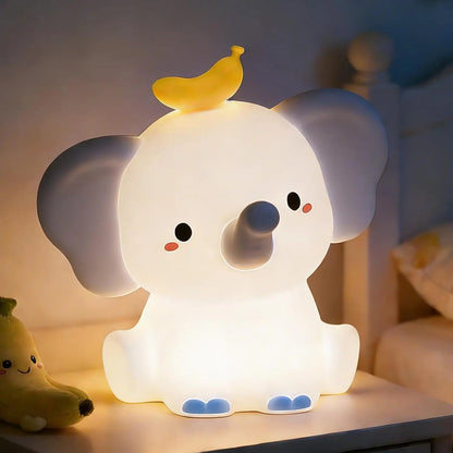 Veilleuse Éléphant Douce Lumière Bébé