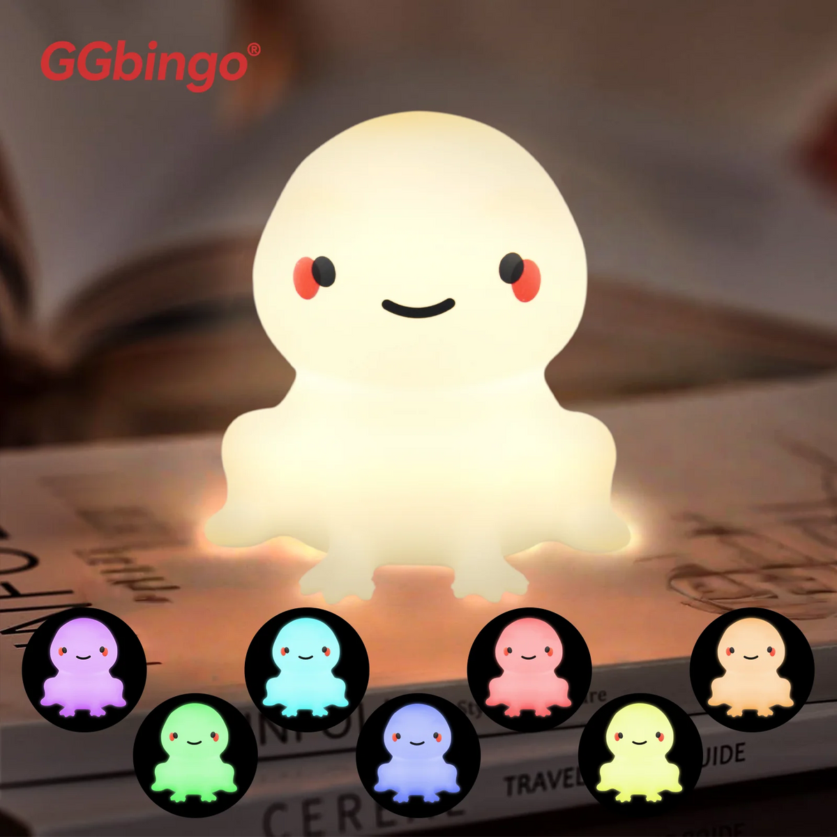 Veilleuse Poire GGbingo : Lumière Douce & Anti-Stress