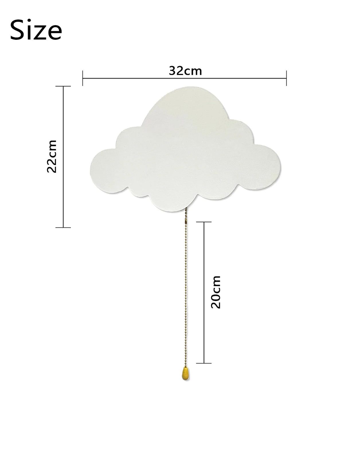 Veilleuse Nuage Cloud Light Bébé Bois Lumière Douce