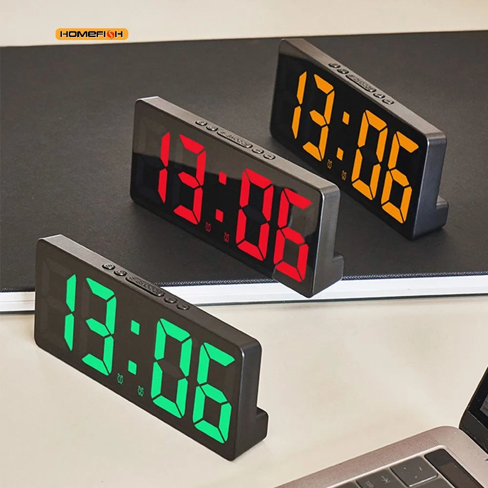 Réveil LED Miroir Veilleuse Connecté