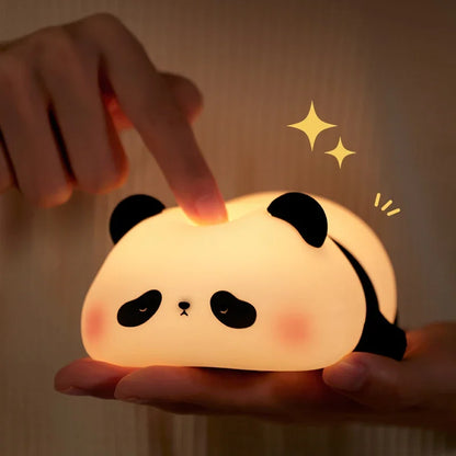 Veilleuse Panda Tactile Silicone - Lumière Douce & Colorée