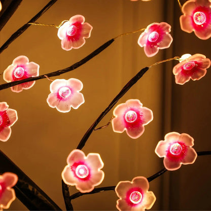 Lampe Arbre Fleurs de Cerisier LED Tactile