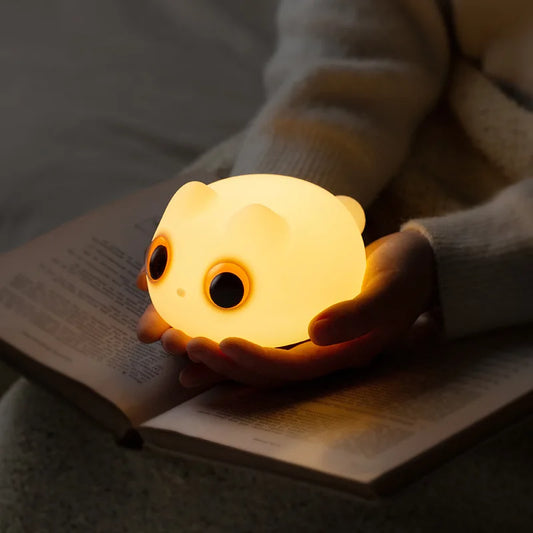 Veilleuse Chat Silicone Tactile Rechargeable