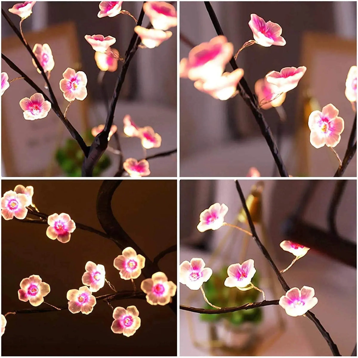 Lampe Arbre Fleurs de Cerisier LED Tactile