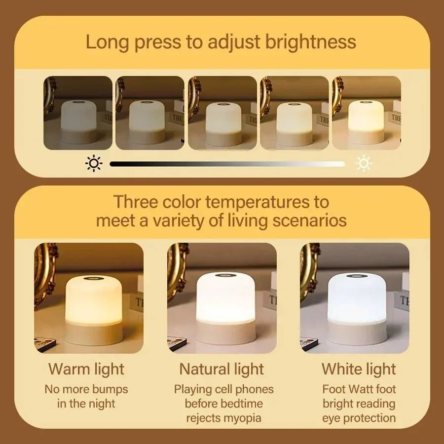 Veilleuse Tactile Rechargeable GGbingo 16 Couleurs RGB