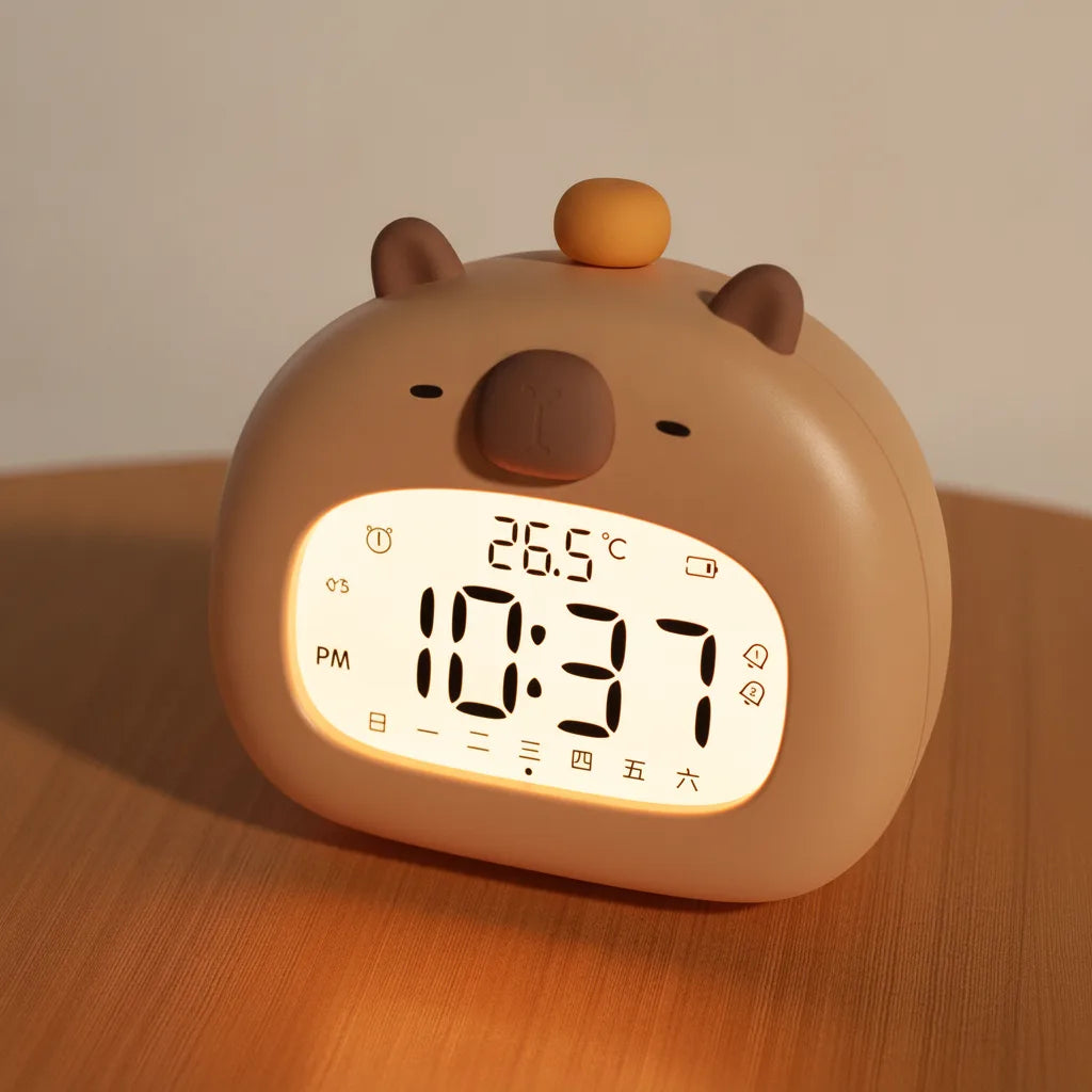 Veilleuse Réveil Capybara : Douceur et Fantaisie