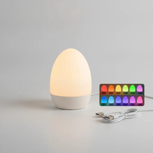 Veilleuse Bébé Œuf Design Tactile Rechargeable