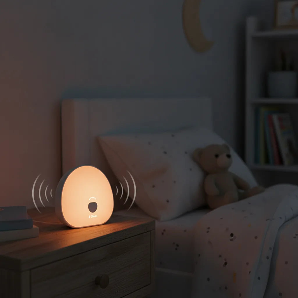 Veilleuse Mini : Sons Apaisants & Lumière Douce