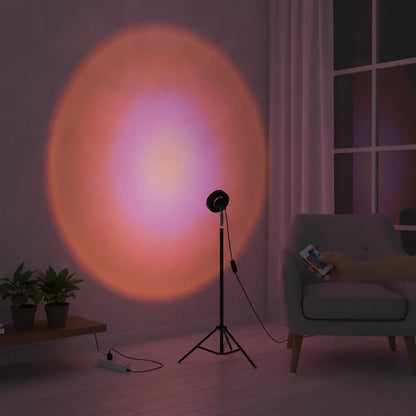 Lampe Coucher de Soleil Rotative 180° - 16 Couleurs