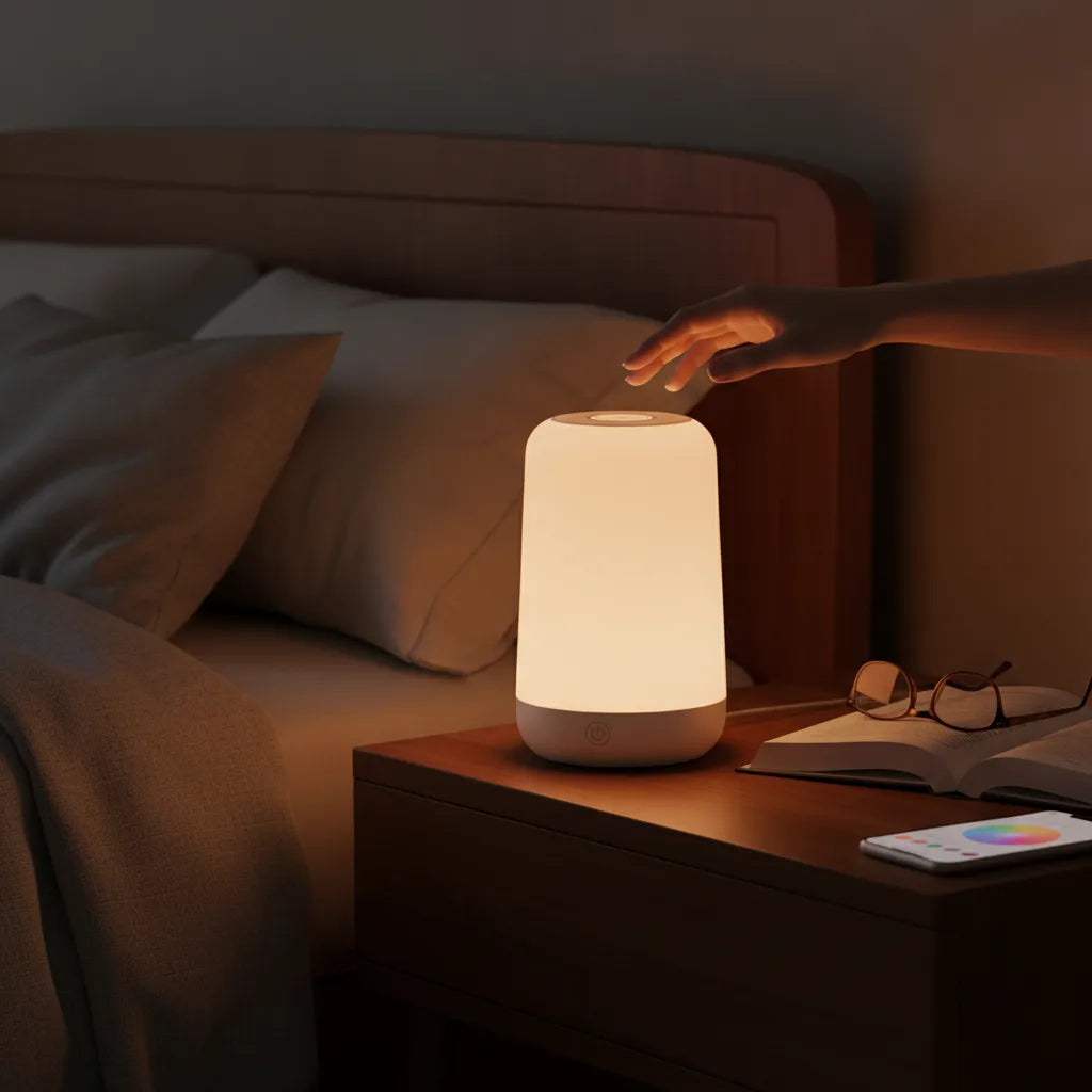 Lampe Chevet Tactile RGB Bluetooth Dimmable