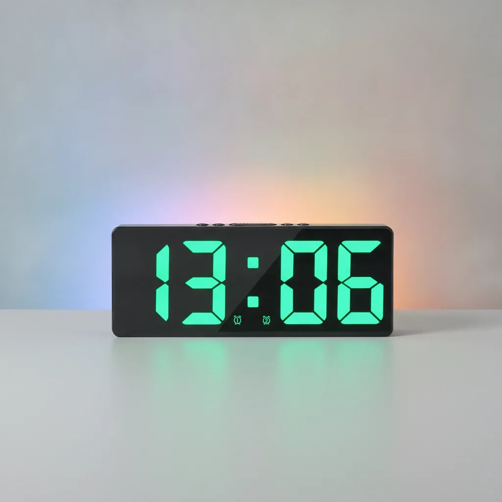 Réveil LED Miroir Veilleuse Connecté