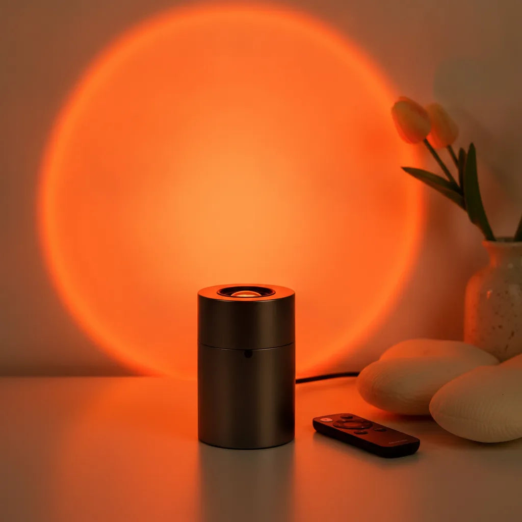 Lampe Coucher de Soleil Rotative 180° - 16 Couleurs