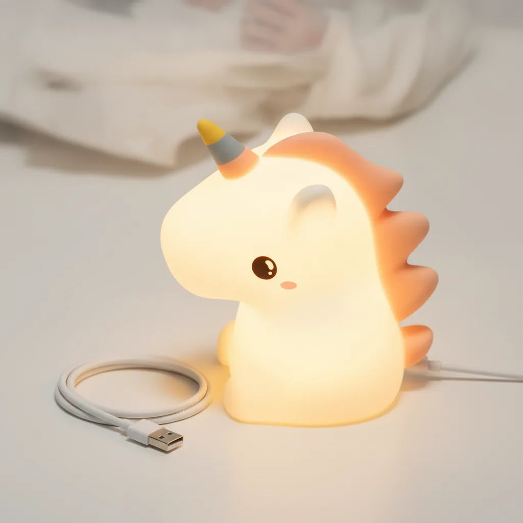 Veilleuse Licorne LED Silicone Rechargeable