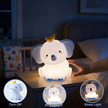 Veilleuse Éléphant Douce Lumière Bébé