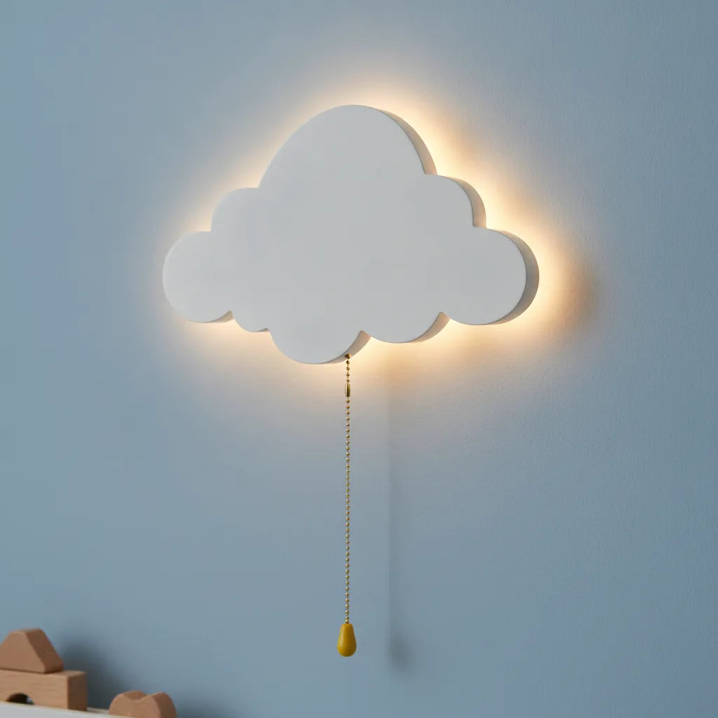 Veilleuse Nuage Cloud Light Bébé Bois Lumière Douce