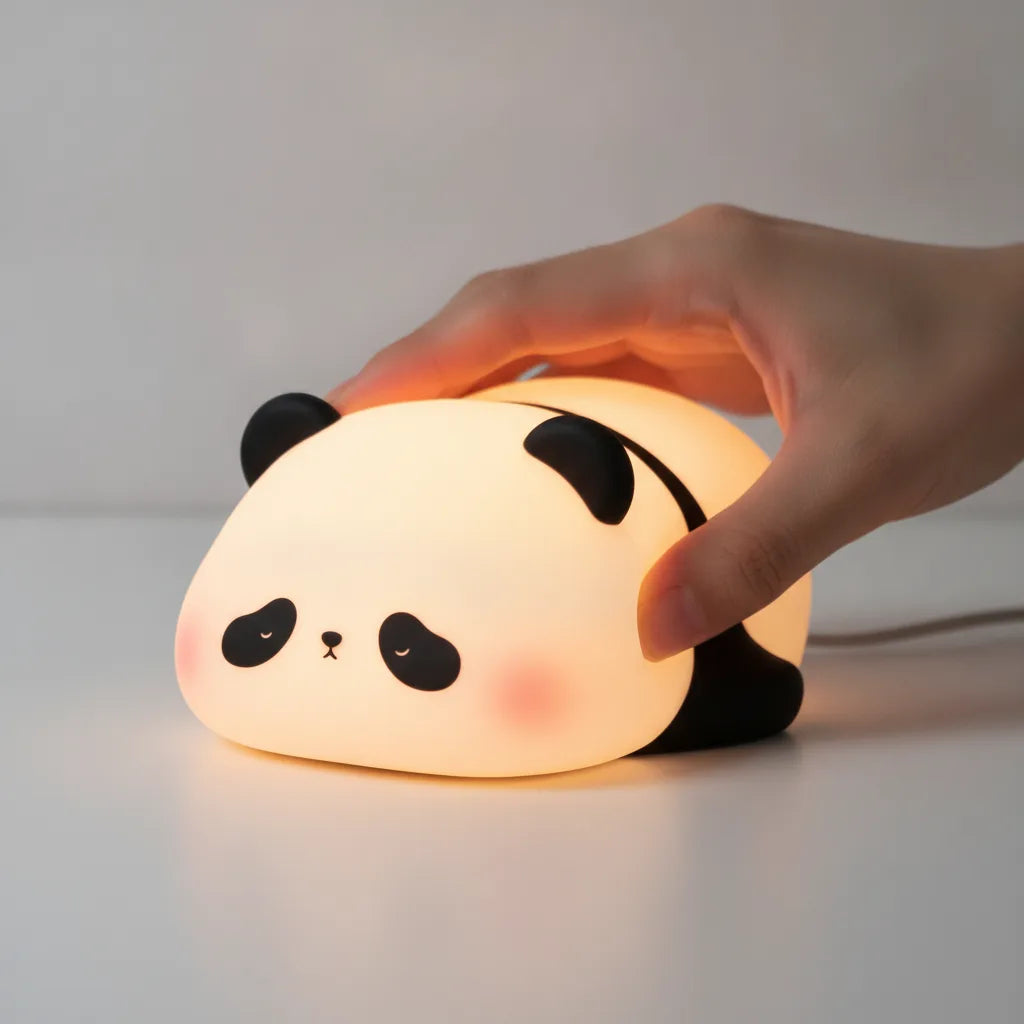 Veilleuse Panda Tactile Silicone - Lumière Douce & Colorée
