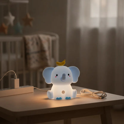 Veilleuse Éléphant Douce Lumière Bébé