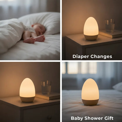 Veilleuse Bébé Œuf Design Tactile Rechargeable