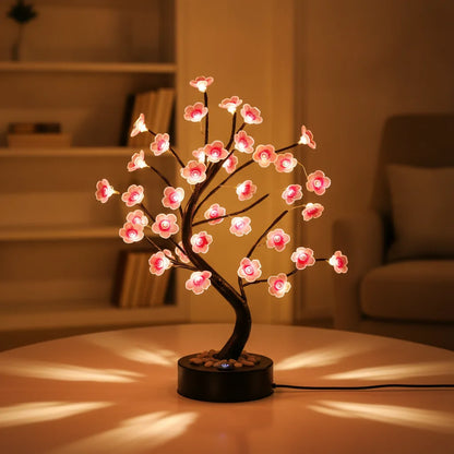 Lampe Arbre Fleurs de Cerisier LED Tactile