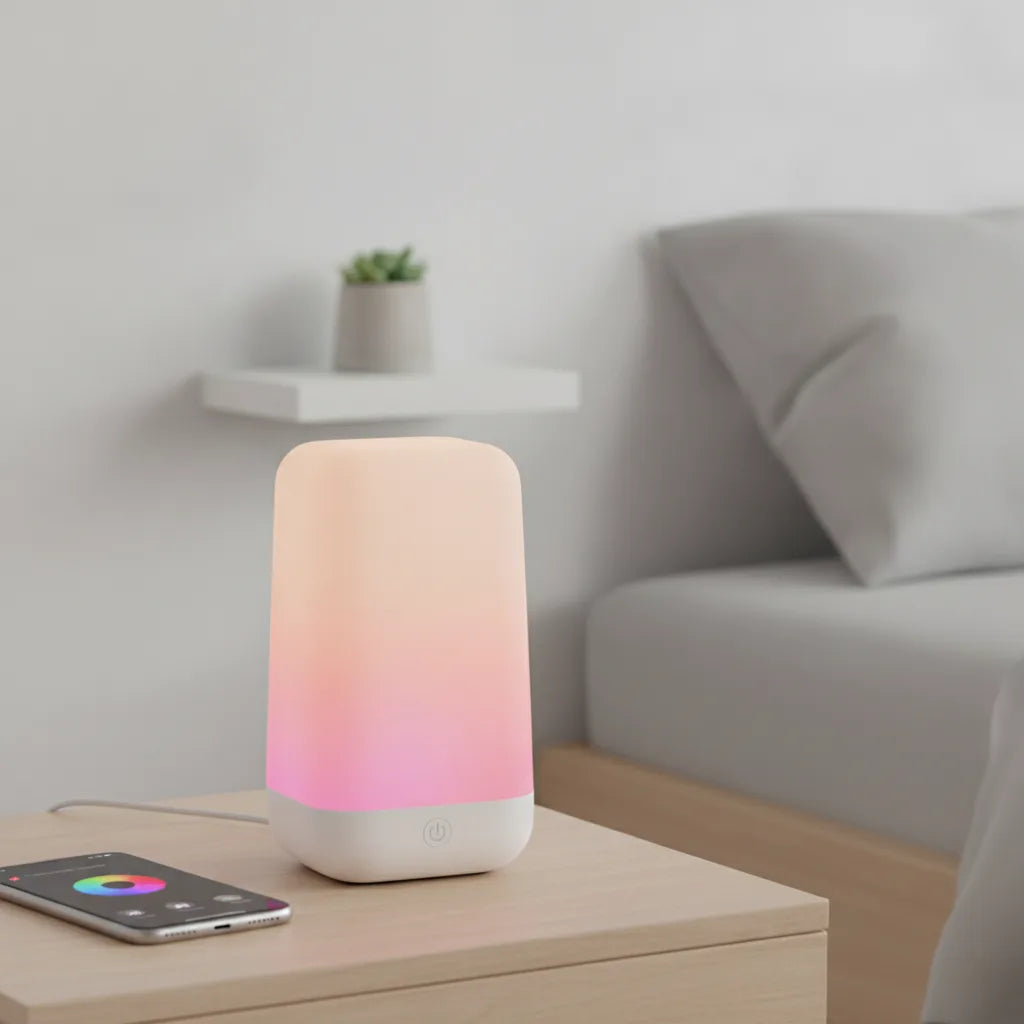 Lampe Chevet Tactile RGB Bluetooth Dimmable