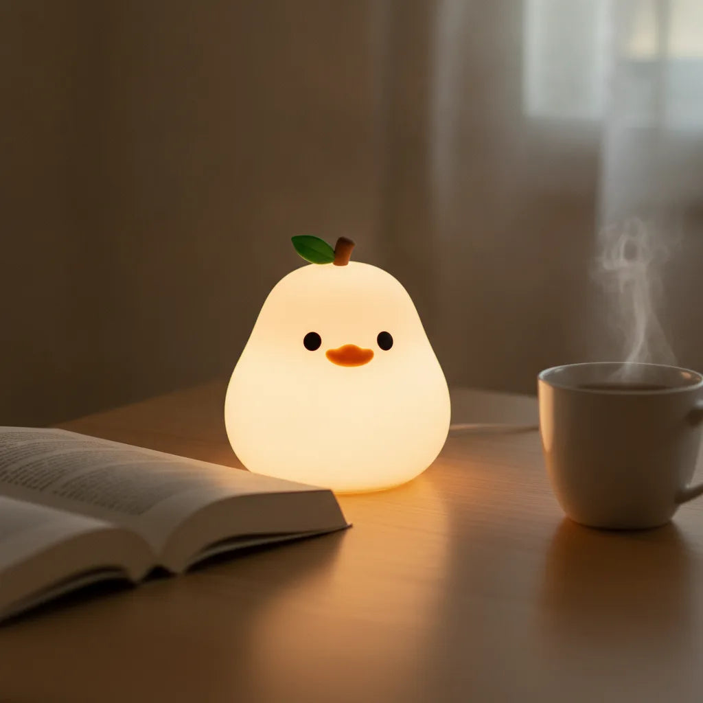Veilleuse Poire GGbingo : Lumière Douce & Anti-Stress