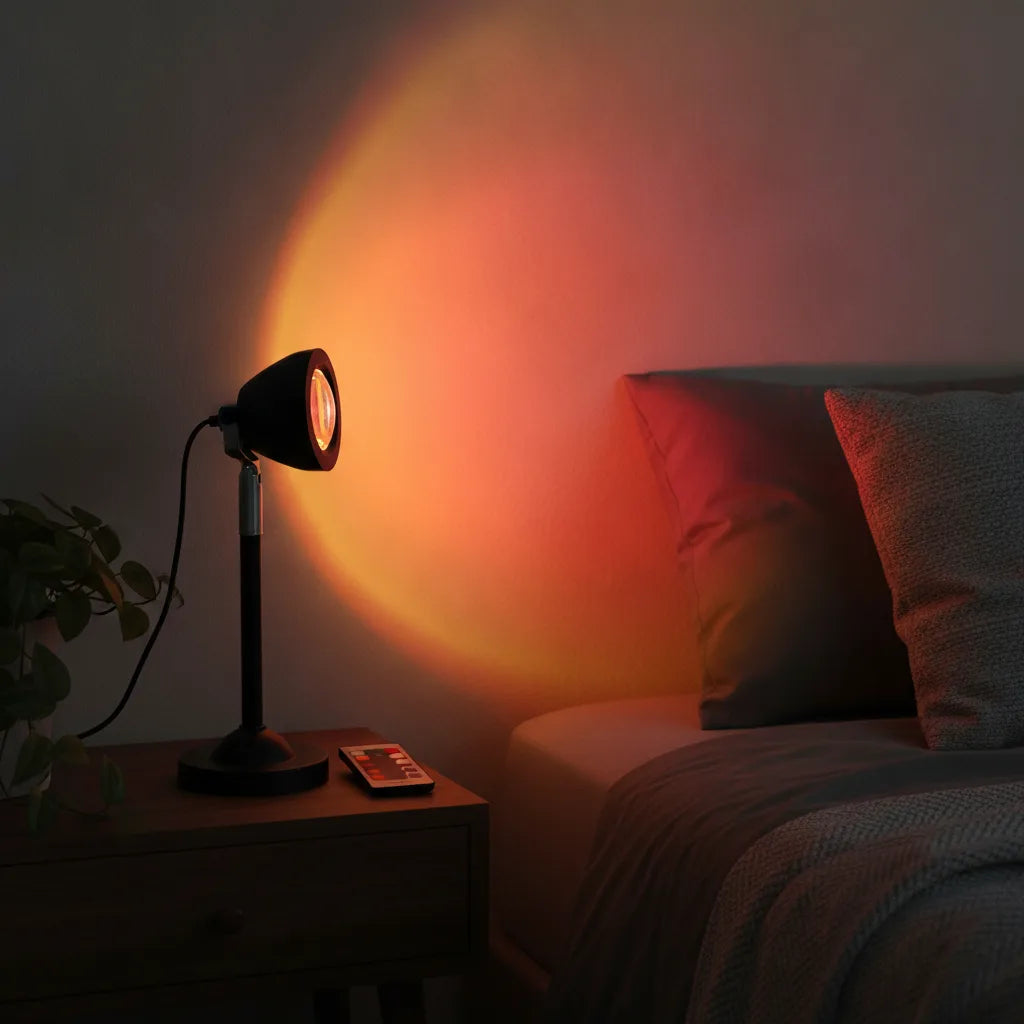 Lampe Coucher de Soleil Rotative 180° - 16 Couleurs