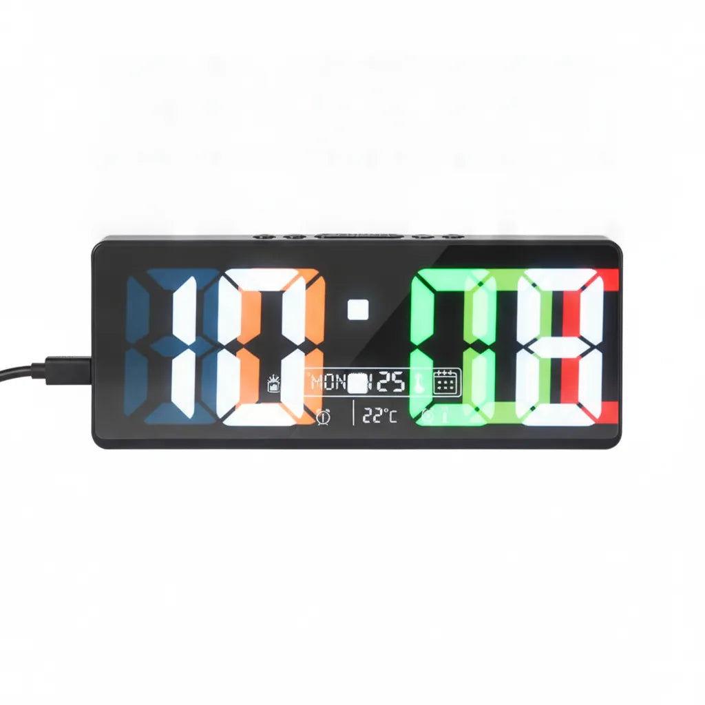 Réveil LED Miroir Veilleuse Connecté