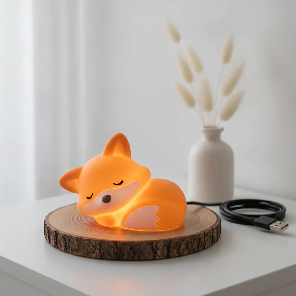 Veilleuse Renard Silicone Rechargeable