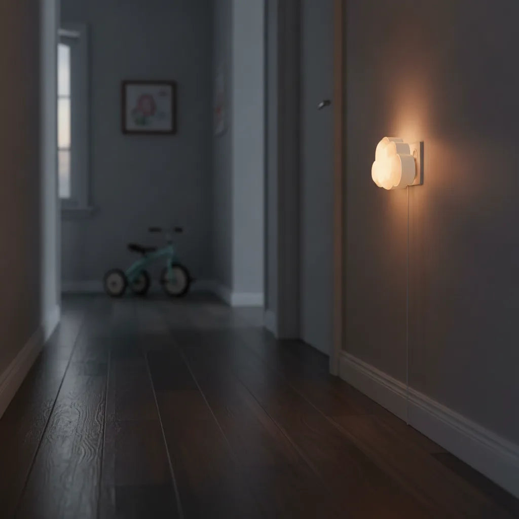 Veilleuse Nuage LED Automatique Blanc Chaud