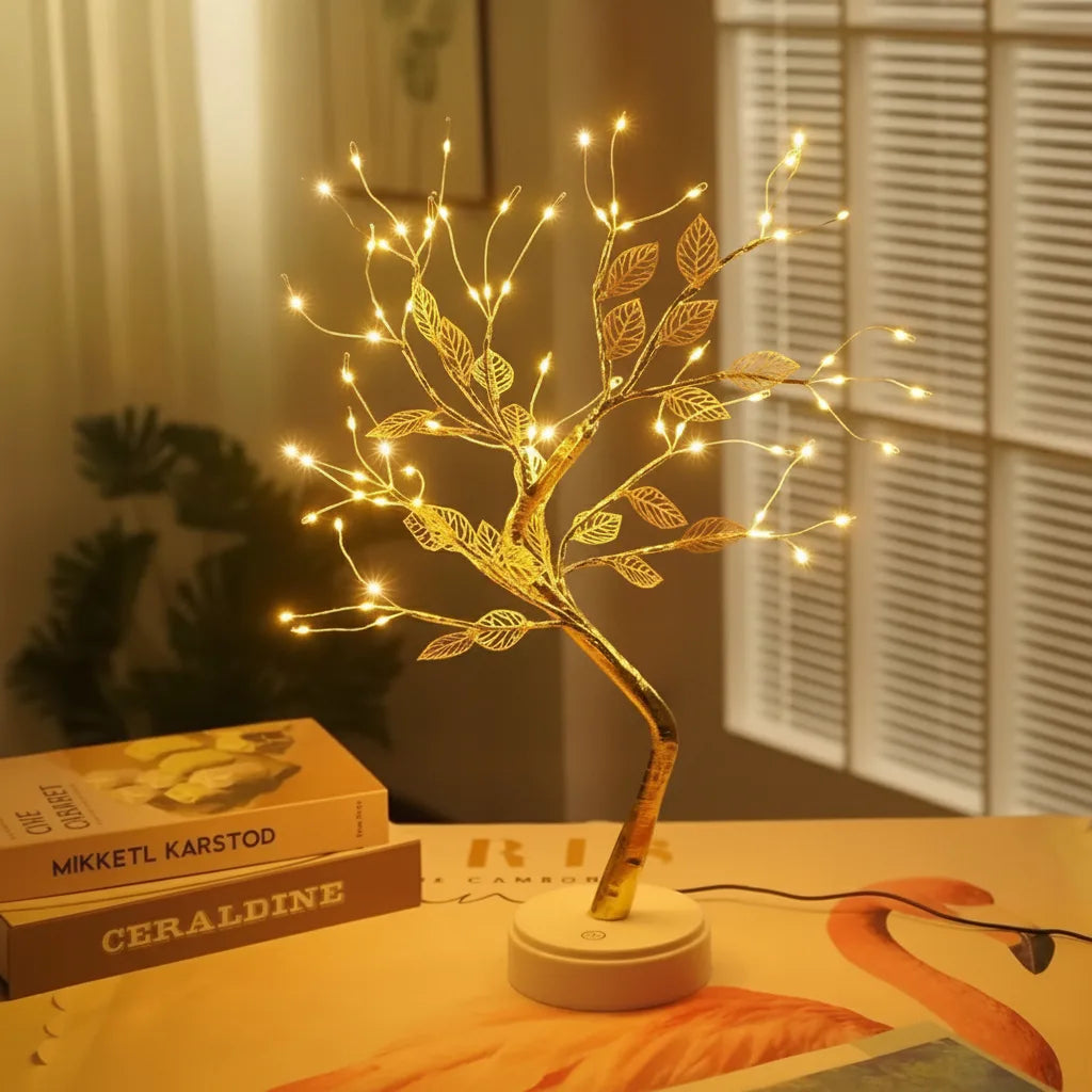 Lampe Arbre Fleurs de Cerisier LED Tactile