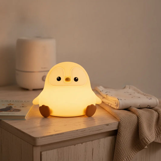 Veilleuse Pingouin Silicone Douce Rechargeable