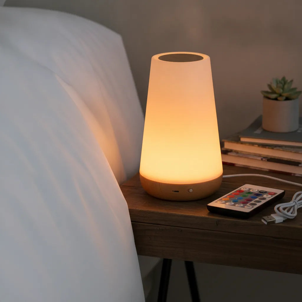 Veilleuse LED RGB Tactile & Télécommandée