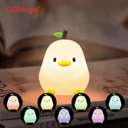 Veilleuse Poire GGbingo : Lumière Douce & Anti-Stress